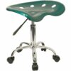 Flash Furniture Barstool, Chrome, Silver, 38.1 x 43.18 x 65.41 cm