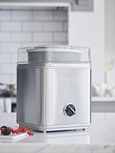 Cuisinart Ice Cream Deluxe, Pre-Freeze Ice Cream, Frozen Yoghurt and Sorbet Maker, Silver, ICE30BCU