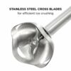 Chefman Immersion Blender, 800W Hand Blender with Stainless Steel Blades, Powerful Electric Ice Crushing, 2-speed Control Handheld Food Mixer, Pu