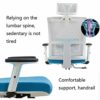 LZQDM Chairs,Office Chair with Arms and Back Support Executive Adjustable Computer Chair Swivel Ergonomic Desk Chair Comfy Padded for Office/Home