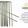 10-1000 Galvanised Garden Anchor Pegs, Corona Membrane Pins, Secure Weed Control Fabric (20)