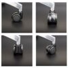 SKOAJAS Plate Casters 2" 50mm Office Chair Caster Wheels,Replacement Polyurethane Computer Chair Casters,Heavy Duty Furniture Swivel Wheels,Unive
