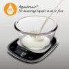Salter 1050 BKDR Curve Electronic Kitchen Scale, 5 kg Max Capacity, Measures Liquids and Fluids, Add & Weigh, Easy to Read, Baking/Cooking Scale