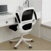 WALNUT Reclining Office Desk Chair | Adjustable High Back Ergonomic Computer Mesh Recliner | White Home Office Chairs with Footrest (Color : A)