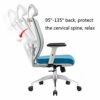 WALNUT Chairs,Office Chair with Arms and Back Support Executive Adjustable Computer Chair Swivel Ergonomic Desk Chair Comfy Padded for Office/Hom