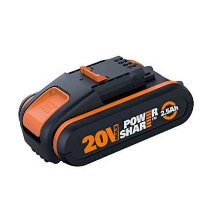 Worx 18V（20V MAX）2.5Ah Battery with Indicator WA3572, PowerShare, Replacement Battery