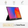 SideTrak Solo Pro 13” Freestanding Portable Monitor for Laptop | 1080 LED .04” Thin Portable Monitor | Kickstand | 10ms Response Time | 60Hz Refr