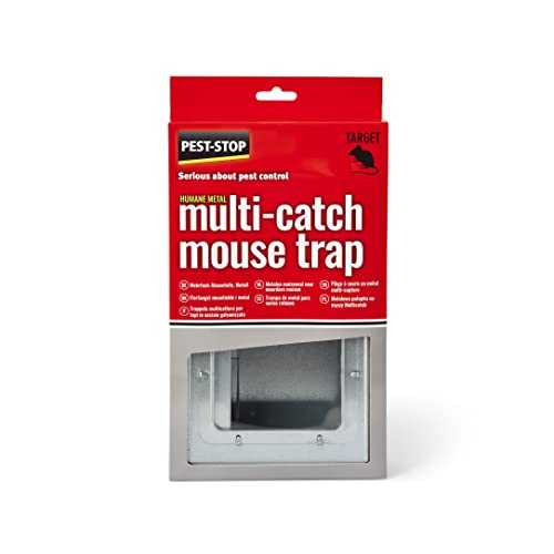 Pest-Stop Multi Catch Metal Mouse Trap - Traps for Indoors and Outdoors - Durable Reusable Traps - Mouse Traps for Home, Office, Garden, Industry