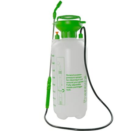 Armo® Garden Sprayer 5 litre Pressure Sprayer Pump Action, Weed Killer,Water Pump Sprayer, Ideal with Pesticides, Insecticides, Fungicides (8L)