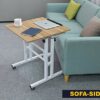 AIZ Mobile Standing Desk, Adjustable Computer Desk Rolling Laptop Cart on Wheels Home Office Computer Workstation, Portable Laptop Stand for Smal