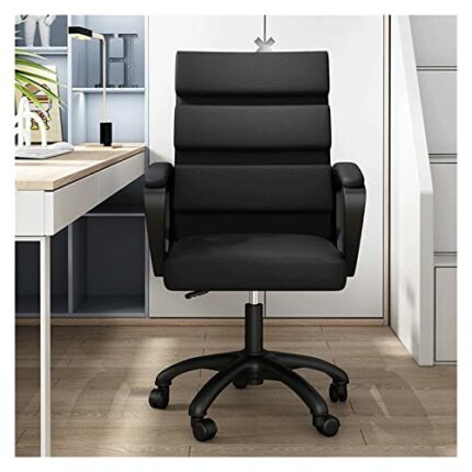 SLNFXC Computer Chair Backrest Leisure Chair Comfortable Stool Office Chair Long Student Study Chair Computer Chair (Color : Argento, Size : Tall