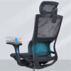 HJW Ergonomic Office Chair Home Computer Chair Rotary Lift Old Office Mesh Chair Comfortable and Breathable Armchair,3,690X615X1135Mm