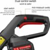 20V Cordless Trimmer, Adjustable Telescoping Handle Home Push Weeder With 6.1Ah Battery And Charger 20cm Cutting Width Adjustable Machine Head Li