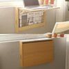 Wall Mounted Desk,Folding Drop-leaf Table with Bookshelf,Foldable Bookshelves,Space-Saving Fold Down Computer Laptop Writing Workbench,for Home O