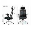 FMXQYH Ergonomic Office Chair High Back Reclining Mesh Chair with Lumbar Support, Home Office Desk Chair Swivel Computer Task Chair with Adjustab