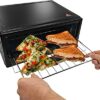 Belaco Multi-Purpose 1200W Mini Oven Pizza Oven All in One 12inch Pizza Maker Toaster Oven Tabletop Cooking Baking Grilling Heating Toasting Port