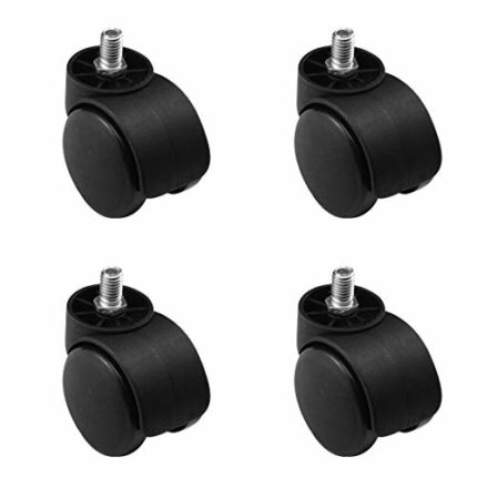 Office Chair Wheel For Hard Floors, Swivel Office Chair Wear-Resistant Double Bearing 80Kg Suitable For All Kinds Of Office Chairs, Furniture Cas