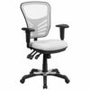 Flash Furniture Office Chair, Metal, White, 68.58 x 64.77 x 112.4 cm