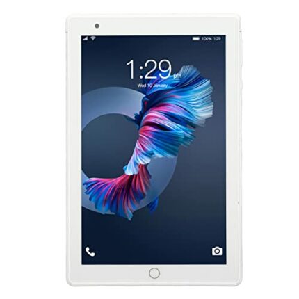 Estink 8 inch Tablet,Silver HD Android Tablet,4GB 64GB Ram,1920x1200 Resolution,Eye Protection Full Screen and Dual Anti blue Light Design,Type C