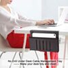 No Drill Under Desk Cable Management Tray, MEEKAKEE [Upgrated] Wire Management, Metal Cable Tray, Wire Organizer Under Desk, Desk Storage Holder