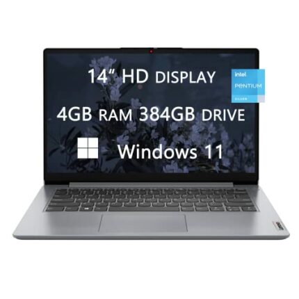 Lenovo Upgraded Ideapad 1i Laptops, 14 inch HD Computer, Intel Pentium N5030, 4GB RAM, 384GB(128GB SSD+256GB Card), HDMI, Webcam, Wi-Fi, Bluetoot