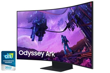 Samsung Odyssey ARK 55'' S55BG970NU Ecran PC, Dalle 55", Résolution UHD 4K (3840 x 2160), 165Hz, 1ms, AMD Freesync, Noir