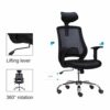 Ygqbgy Study/Office Chair Gaming Seat Pc Gamer Chair Rotating Office Furniture with Handrails Mesh Chair