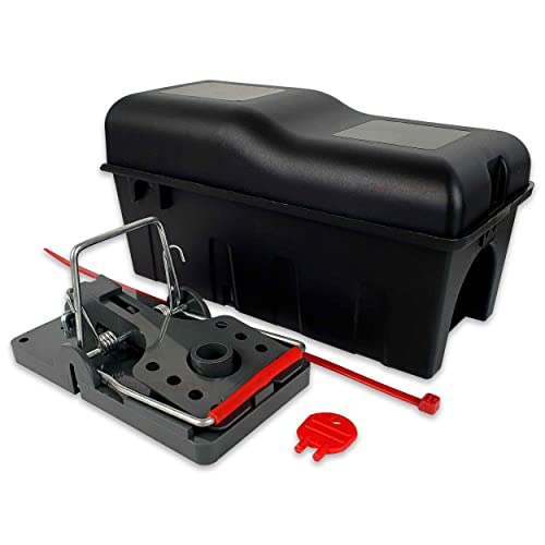 Roshield Rat Trap Killer Box - Easy to Set Safety Box for Home, Shed & Garage Control & Treatment (Professional Quality, Pack of 1)