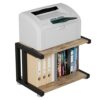 JOIN IRON 2-Tier Office Larger Mobile Under Desk Printer Copier Stand Table for Home Office Storage,Desktop Shelf,Printer Table