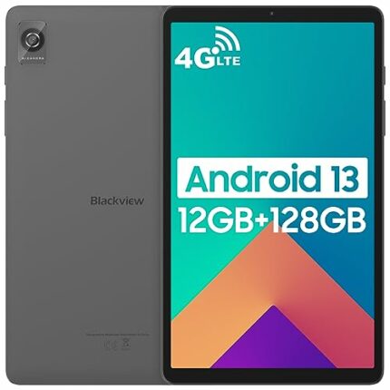Blackview Tab60 Tablet 8.68 Inch,Android 13 Tablets 12GB+128GB/TF 1TB,8 Core CPU,4G LTE 2.4G/5G WiFi,800*1340 IPS,6050mAh Battery, Bluetooth 5.0,