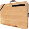 Oversized Lap Desk,wishacc Portable Bamboo Lap Desk Tray for Home Office (Fits up to 17.3” Laptop)