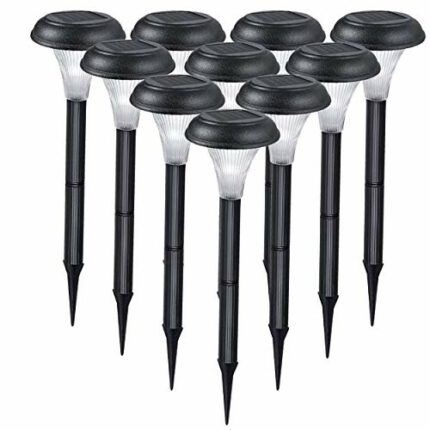Solar Garden Lights for Outdoor – 10 Brightest Light Set - Transform Your Paths, Garden, Flowerbeds, Borders and Drive - Easy NO Wires Install -