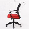 Ygqbgy Furniture Mid-Back Mesh Multifunction Executive Swivel Ergonomic Office Chair with Adjustable Arms
