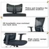 Ergonomic Office Chair Mesh Desk Chair High Back Executive Computer Chair with Adjustable Headrest, Backrest and Lumbar Support, 3D Breathable Sw