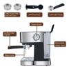 Biolomix 20 Bar Italian Type Espresso Coffee Maker Machine with Milk Frother Wand for Espresso, Cappuccino, Latte and Mocha