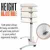 Stand Steady Multifunctional Podium | Lectern | Laptop Stand | Mobile Workstation! Excellent use for classrooms, Offices, and Home!