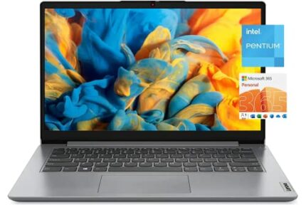 Lenovo IdeaPad 1 14 Laptop, 14.0" HD Display, Intel Pentium N5030 4-Core(Beat N4020), 4GB RAM, 256GB Storage, Intel UHD Graphics 605, 1 Year Micr