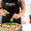 Ariete 909 Fast and Compact Pizza Making Machine for Both Fresh and Frozen Pizzas, Forno Pizza da Gennaro equipped with a Timer and 5 Temp Levels