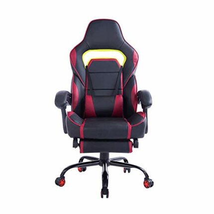 KXDCZ Racing Gaming Office Chair Executive chair Footrest and Lumbar Cushion Heavy Duty Ergonomic Reclining Working Chair (Color : D)