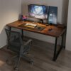 DLOETT Computer Desk Desktop Game Table Bedroom Simple Office Student Table Study Family Table Without Chair (Color : D, Size : 160CM)