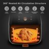 2PCS Silicone Pot For Ninjas Dual Air Fryer, Silicone Air Fryer Liners Double Air Fryer Silicone Air Fryer Basket, Air Fryer Rack Accessories For