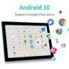 YOUXD Android 10.0 OS Tablet 10 inch 4G LTE 5G WiFi Unlocked Tablet with SIM 4GB RAM 64GB ROM Octa core processor Camera support Netflix Youtube