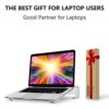 KYQEE Laptop Riser for Desk, Laptop Stand, Ergonomic Aluminum Computer Stand for Laptop, Ventilated Notebook Stand Compatible with MacBook Air Pr