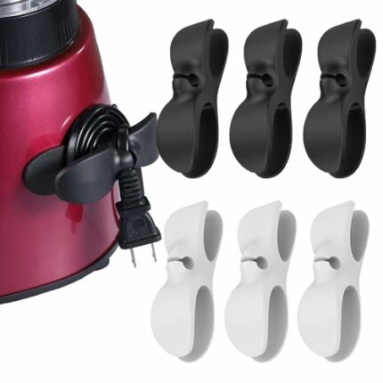 6 Pcs Silicone Cord Organisers Cable Organiser for a Wide Range of Kitchen Appliances Like Mixers Blenders Toasters Coffee Makers and Air Fryers