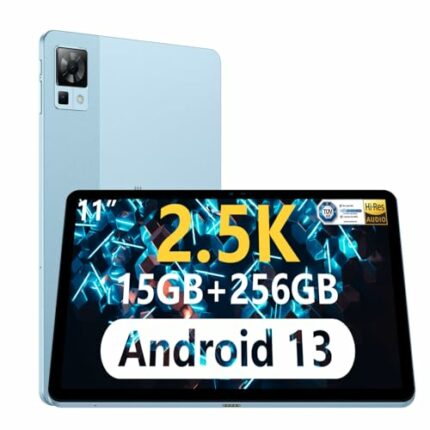 DOOGEE T30 Pro 11 Inch 2.5K Tablet 2023, 15GB+ROM 256GB (TF 2TB), 20MP/8MP Camera Tablet, Android 13, 4G-LTE, 2.4GHz&5GHz Wi-Fi Tablet, Face unlo