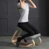 WALNUT Kneeling Chair Home Stool Living Room Furniture Wooden Kneeling Computer Posture Chair Anti-Hunchback Office Chair