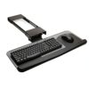 WANGFENG Height Adjustable Keyboard Tray, Computer Armrest Pad Keyboard Drawer Sturdy C Clamp Mount System no Screw Into Desk Perfect for Home or