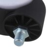 SKOAJAS Plate Casters 50mm Office Chair Swivel Casters Furniture Wheels Screw Thread Stem Replacement for Sofa Bed Goods Shelf Storage Rack Pack