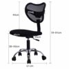 BZLSFHZ Lift Chair Staff Chair Swivel Chair Office Chair without Armchair Can Be Ergonomic Computer Chair Home
