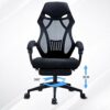 DLOETT Office Recliner Chair, High-Back Desk Chair with Lumbar Support, Height Adjustable Seat, Breathable Mesh Back, Black